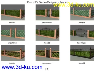 景观小品模型的图片