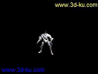 3D打印模型怪物双手持武器 + 绑定 + 攻击动画的图片