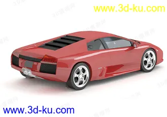 高精度汽车模型 兰博基尼Murcielago跑车 全四边面的图片