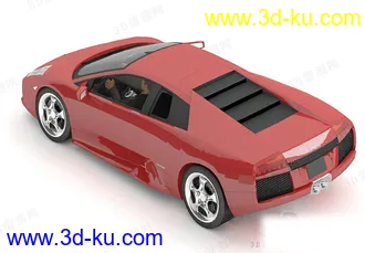 高精度汽车模型 兰博基尼Murcielago跑车 全四边面的图片