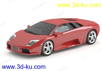 高精度汽车模型 兰博基尼Murcielago跑车 全四边面的图片