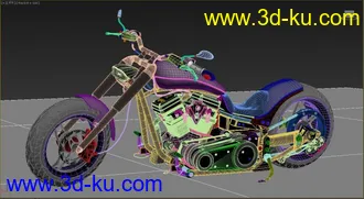 3D打印模型影视级帝国摩托车的图片