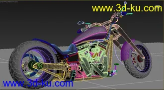 3D打印模型影视级帝国摩托车的图片
