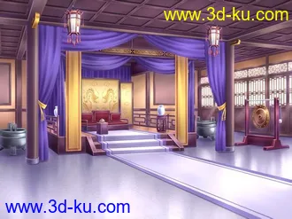 3D打印模型古代大厅的图片