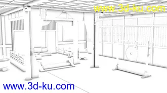 3D打印模型古代大厅的图片