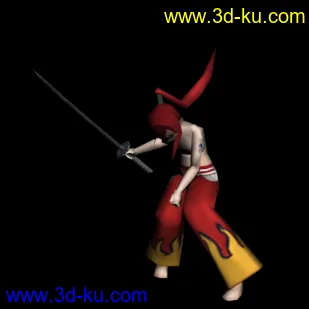 3D打印模型psp妖精的尾巴杰-艾尔撒带一套动作的图片