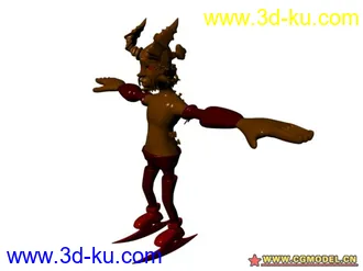 3D打印模型小小惡魔人的图片