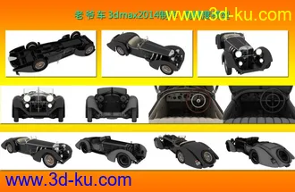 3D打印模型梅赛德斯奔驰老爷车的图片