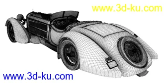 3D打印模型梅赛德斯奔驰老爷车的图片
