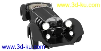 3D打印模型梅赛德斯奔驰老爷车的图片