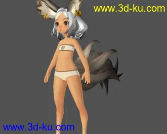 3D打印模型剑灵小女孩带绑定免费的图片