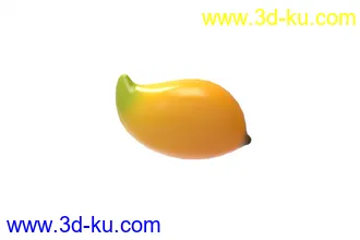 3D打印模型卡通版偏写实的芒果的图片