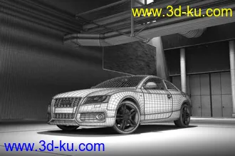 3D打印模型11个充分质感的场景带有专业材质和灯光(包括车模)的图片