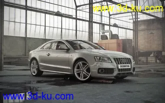 3D打印模型11个充分质感的场景带有专业材质和灯光(包括车模)的图片