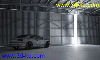 3D打印模型11个充分质感的场景带有专业材质和灯光(包括车模)的图片