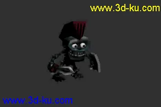 3D打印模型卡通骷髅3D资源包的图片
