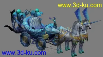 3D打印模型坐骑花车的图片
