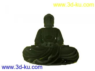3D打印模型3Dmax玉石材质佛祖建模的图片