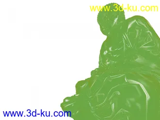 3D打印模型3Dmax玉石材质佛祖建模的图片