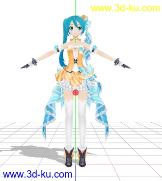 3D打印模型初音（搬运） 不知道有没有人发过的图片