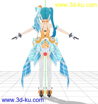 3D打印模型初音（搬运） 不知道有没有人发过的图片