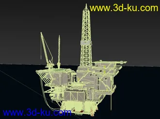 高精度海上油田模型的图片