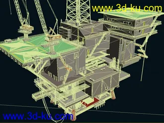 高精度海上油田模型的图片