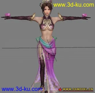 古代美女游戏模型！一定要下载哟。的图片