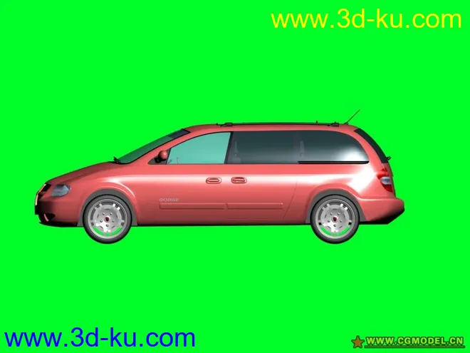 dodge caravan 2003 (max + obj)模型的图片2