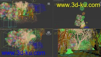 3D打印模型写实秋天树林场景的图片