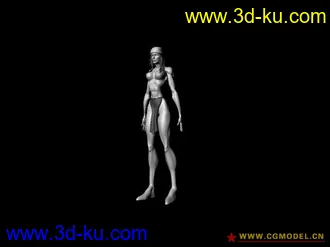 3D打印模型野人女角色的图片
