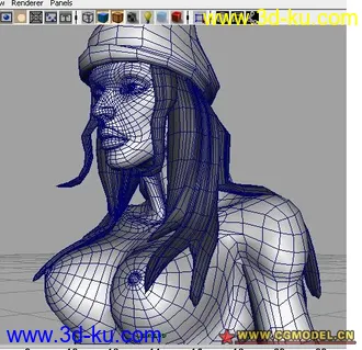 3D打印模型野人女角色的图片