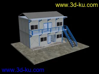 3D打印模型单个建筑-活动板房的图片