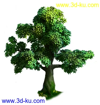 3D打印模型Q版植被的图片