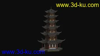 3D打印模型塔的图片