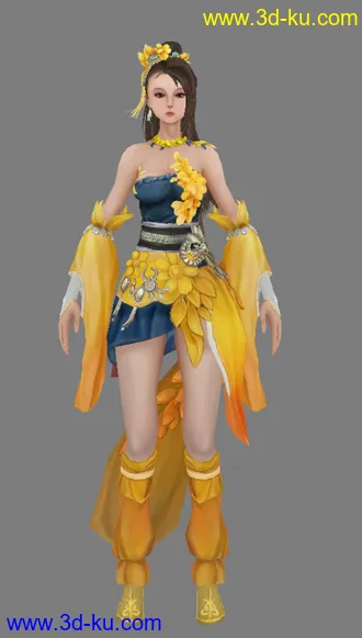 3D打印模型剑侠三妹纸的图片