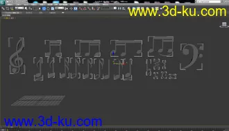 超级实用  音符 音乐符号 五线谱 模型的图片