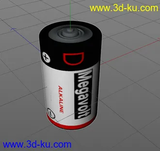 3D打印模型干电池  1号电池  拉长变细 可以当5号电池的图片
