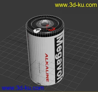 3D打印模型干电池  1号电池  拉长变细 可以当5号电池的图片