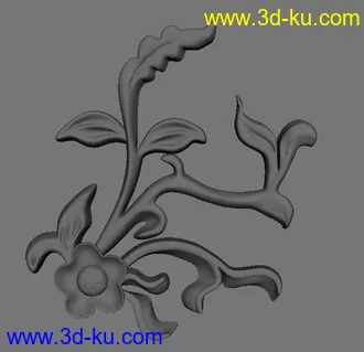 3D打印模型床头雕花的图片