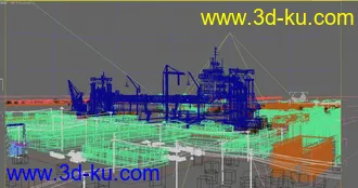 3D打印模型造船厂,废弃船厂,工厂的图片