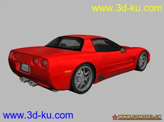 3D打印模型美式跑車Chevrolet Corvette的图片