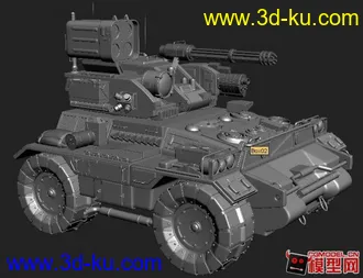 3D打印模型装甲战车的图片