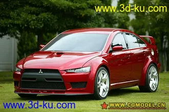 3D打印模型Mitsubishi Lancer EVO X的图片