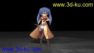 3D打印模型卡通人物MM2只_有綁定的图片