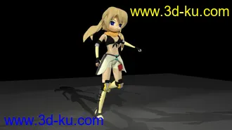 3D打印模型卡通人物MM2只_有綁定的图片