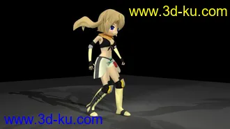 3D打印模型卡通人物MM2只_有綁定的图片