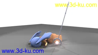 3D打印模型卡通人物MM2只_有綁定的图片