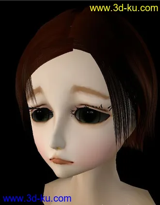 3D打印模型不是很完美的表情绑定，的图片