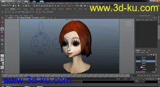 3D打印模型不是很完美的表情绑定，的图片